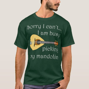 Camiseta Mandolin Picking Musician Music Notes Folk Music