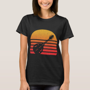 Camiseta Mandolin Vintage Retro Sunset Mandolin