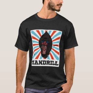 Camiseta Mandrill Biólogo Primate África Professor Mandrill