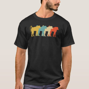 Camiseta Mandrill Vintage Retro Monkey Baboon Lover 60s 70s