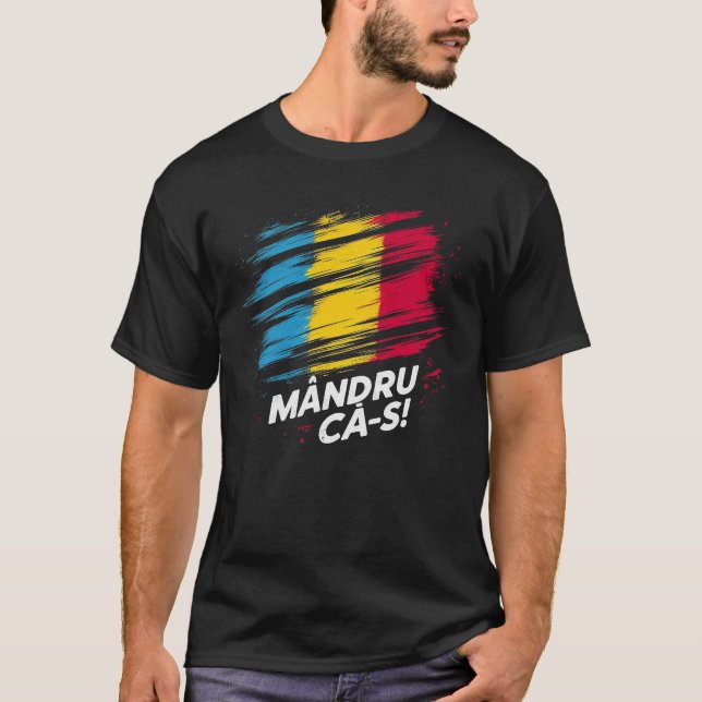 Camiseta Mandru ca-s romano (Frente)