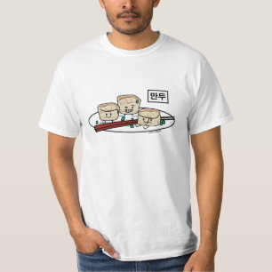 Camiseta Mandu Coreano Dumpling dim sum hangul de café da m