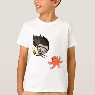 Camiseta Mandy e bolhas o polvo