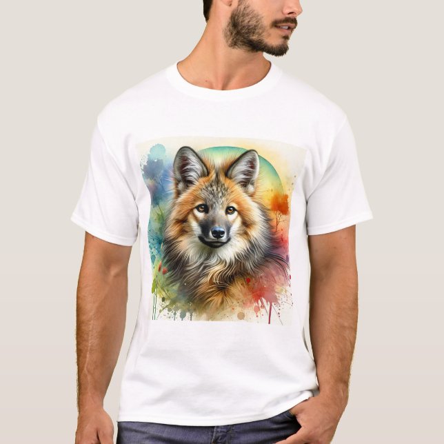 Camiseta Maned Wolf 210624AREF112 - Watercolor (Frente)
