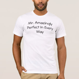 Camiseta Maneira do Sr. Surpreendente Perfeito Cada