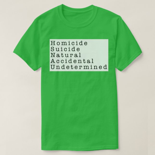 Camiseta Maneiras da Morte (Frente do Design)