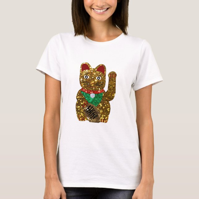 Camiseta maneki neko cat (Frente)