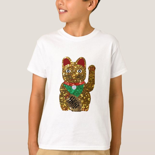 Camiseta maneki neko cat (Frente)