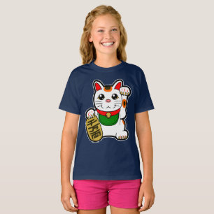 Camiseta Maneki Neko: Gato afortunado japonês