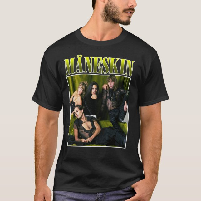 Camiseta MANESKIN Måneskin Winner Eurovision Rock Band 2021 (Frente)