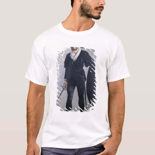 Camiseta Manet | Jean Baptiste Faure como Hamlet, 1877 (Frente)