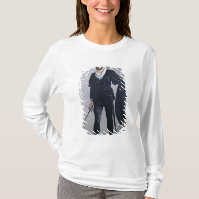 Camiseta Manet | Jean Baptiste Faure como Hamlet, 1877 (Frente)