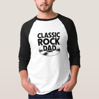 Camiseta Manga 3/4 Raglan - Pai do Rock Clássico