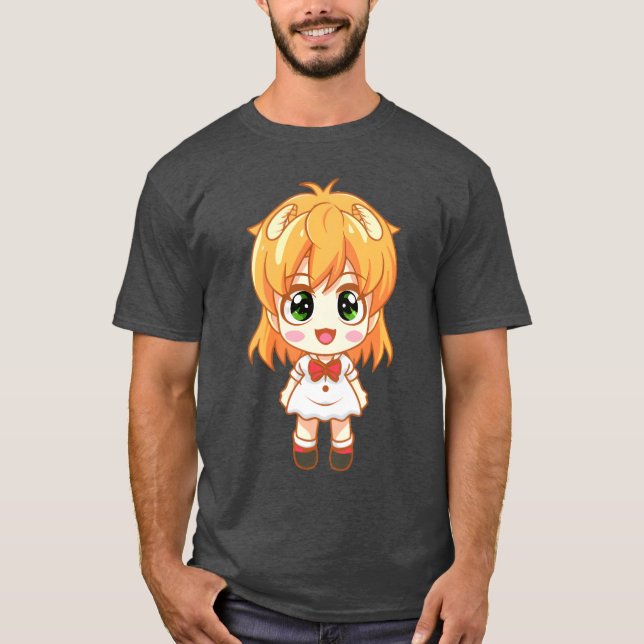 Camiseta manga anime girl boy (Frente)