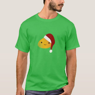 Camiseta Manga bonito do Natal de Kawaii