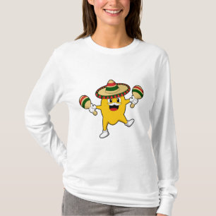 Camiseta Manga como Músico com Maraca