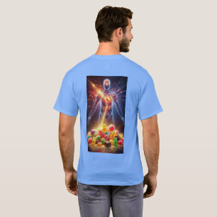 camiseta manga comprida cor clara e corpo humano