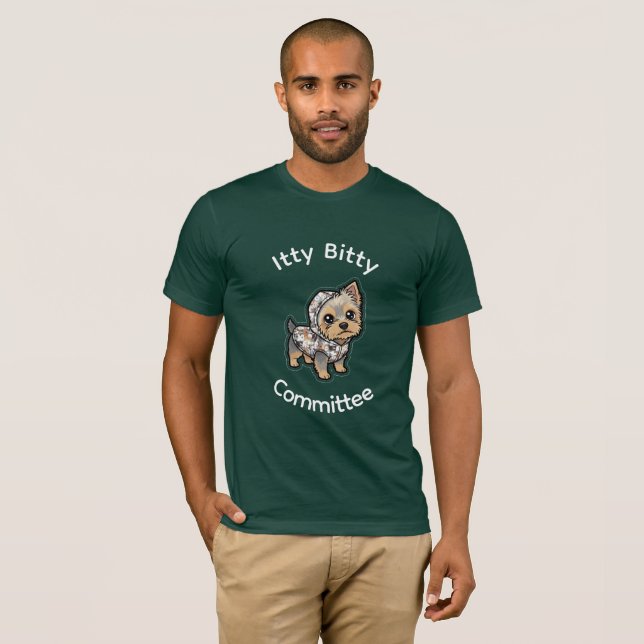 Camiseta manga curta yorkie fofa (Frente Completa)