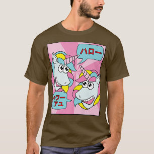 Camiseta Manga de Anime Kawaii no Japão