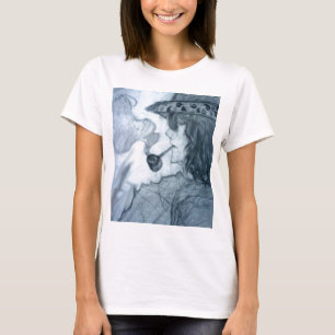 Camiseta manga fumante