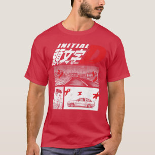 Camiseta Manga Initial D de 3 Painéis amigo