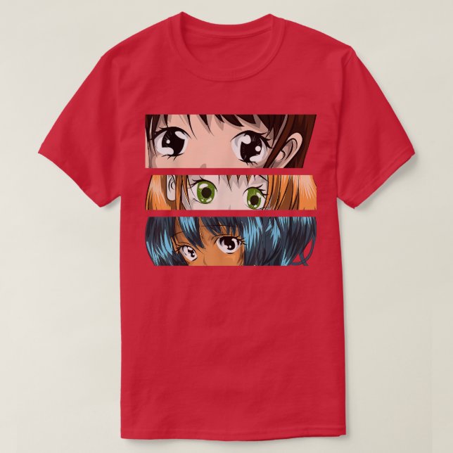 Camiseta Manga japonesa Otaku Japão Garota de animação kawa (Frente do Design)