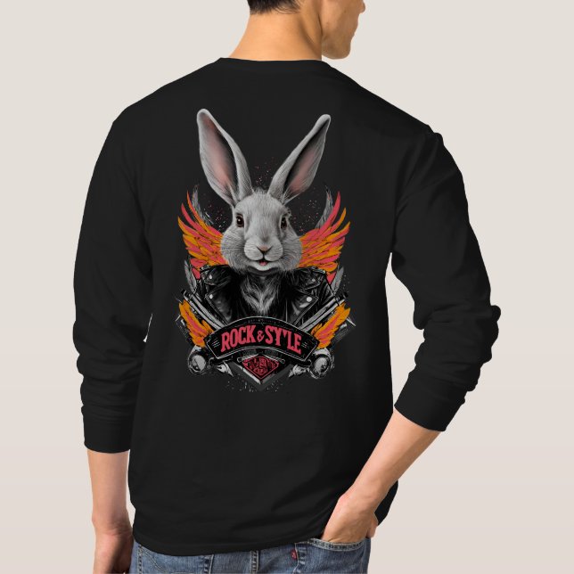 CAMISETA MANGA LARGA CONEJO ROCKERO (Verso)