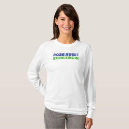 Camiseta Manga Longa 2025:RESET/2026:BEGIN