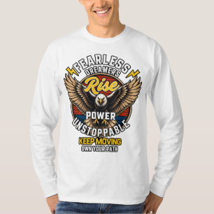 Camiseta Manga Longa Águia Sonhadores Sem Medo
