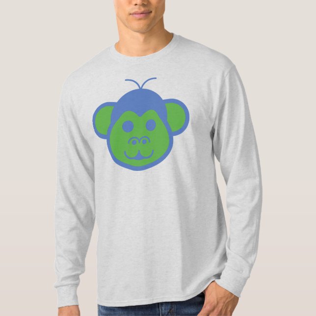 Camiseta Manga Longa Alimon (Macaco Alien) (Frente)