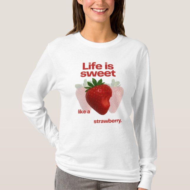 Camiseta Manga Longa Berry Cute (Frente)