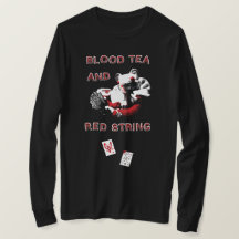 Camiseta Manga Longa Blood Tea e Cordão Vermelho