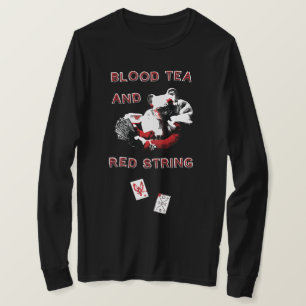 Camiseta Manga Longa Blood Tea e Cordão Vermelho
