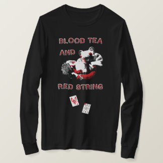 Camiseta Manga Longa Blood Tea e Cordão Vermelho