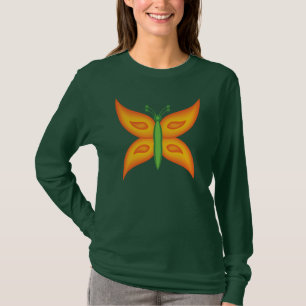 Camiseta Manga Longa Borboleta Alien