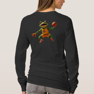 Camiseta manga longa de Basketball Frog feminina p