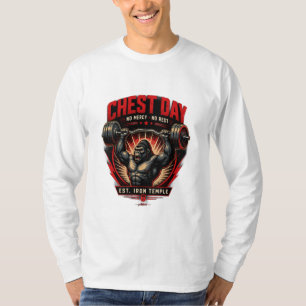 Camiseta Manga Longa Dia de Peito