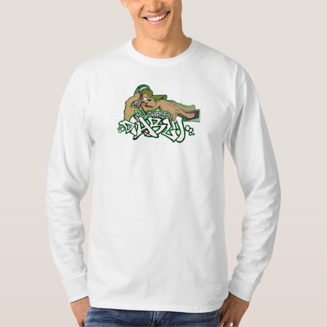 CAMISETA MANGA LONGA DJ CHRIS DIABLO LOGO 2 (Frente)