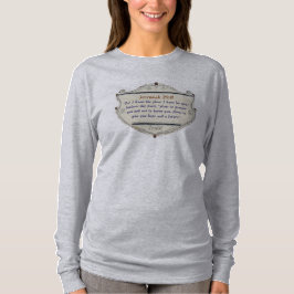 Camiseta Manga Longa Feminina Cristã Jeremias 29:1