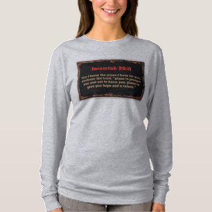 Camiseta Manga Longa Feminina Cristã Jeremias 29:1