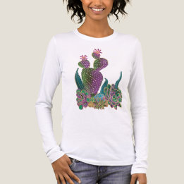 Camiseta Manga Longa Flor de Cacto Sedona