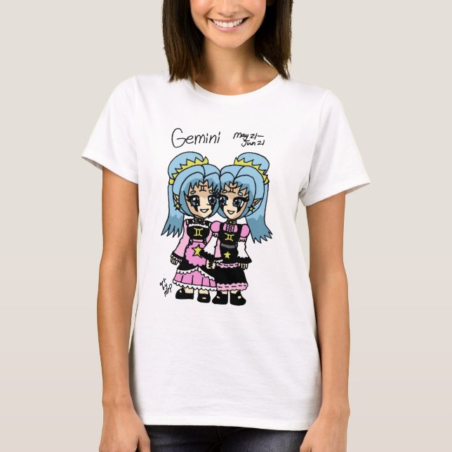 Camiseta manga longa gemini (Frente)