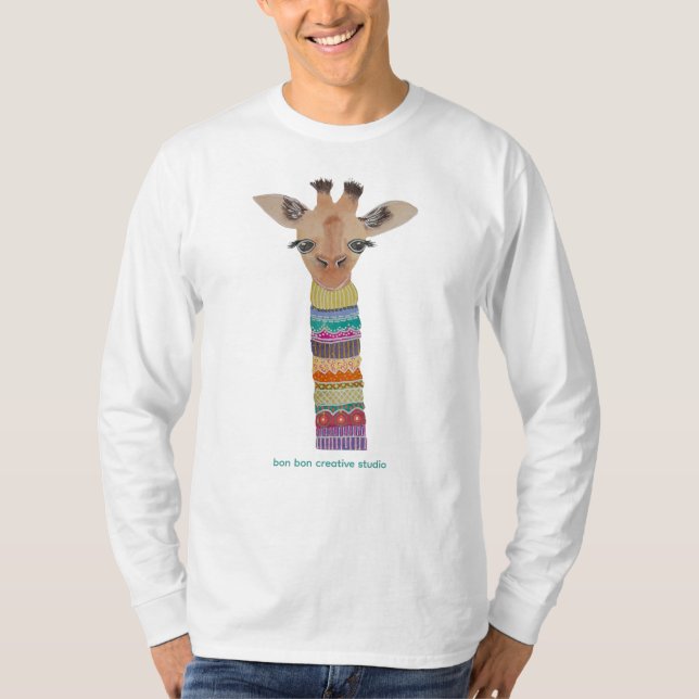 Camiseta Manga Longa Girafa (Frente)