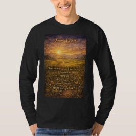 Camiseta Manga Longa Jeremiah 29:11 para Homens Cr