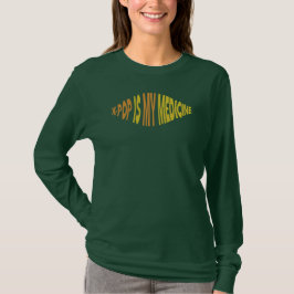 Camiseta Manga Longa K-Pop É Minha Medicina Ver 1