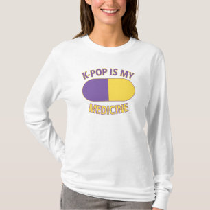 Camiseta Manga Longa K-Pop Is My Medicine Ver 2