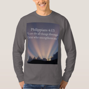 Camiseta Manga Longa Masculina Filipenses 4:13 Cri