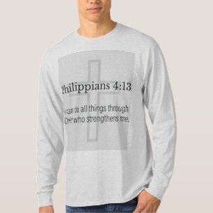 Camiseta Manga Longa Masculina Filipenses 4:13 Cri