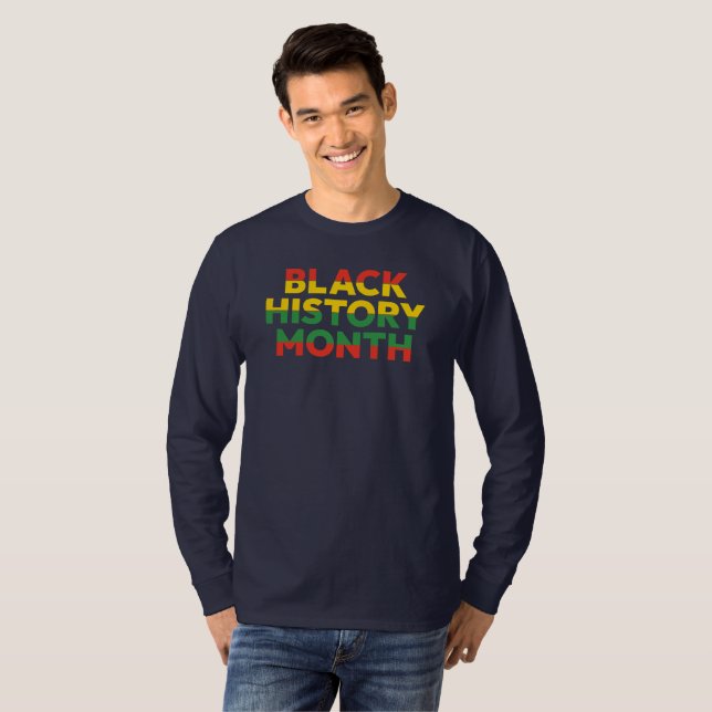 Camiseta Manga Longa Mês da História Negra (Frente Completa)