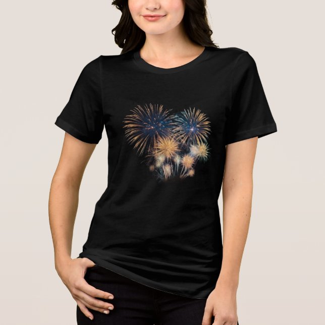Camiseta Manga Longa Midnight Spark: Fogos de Arti (Frente)
